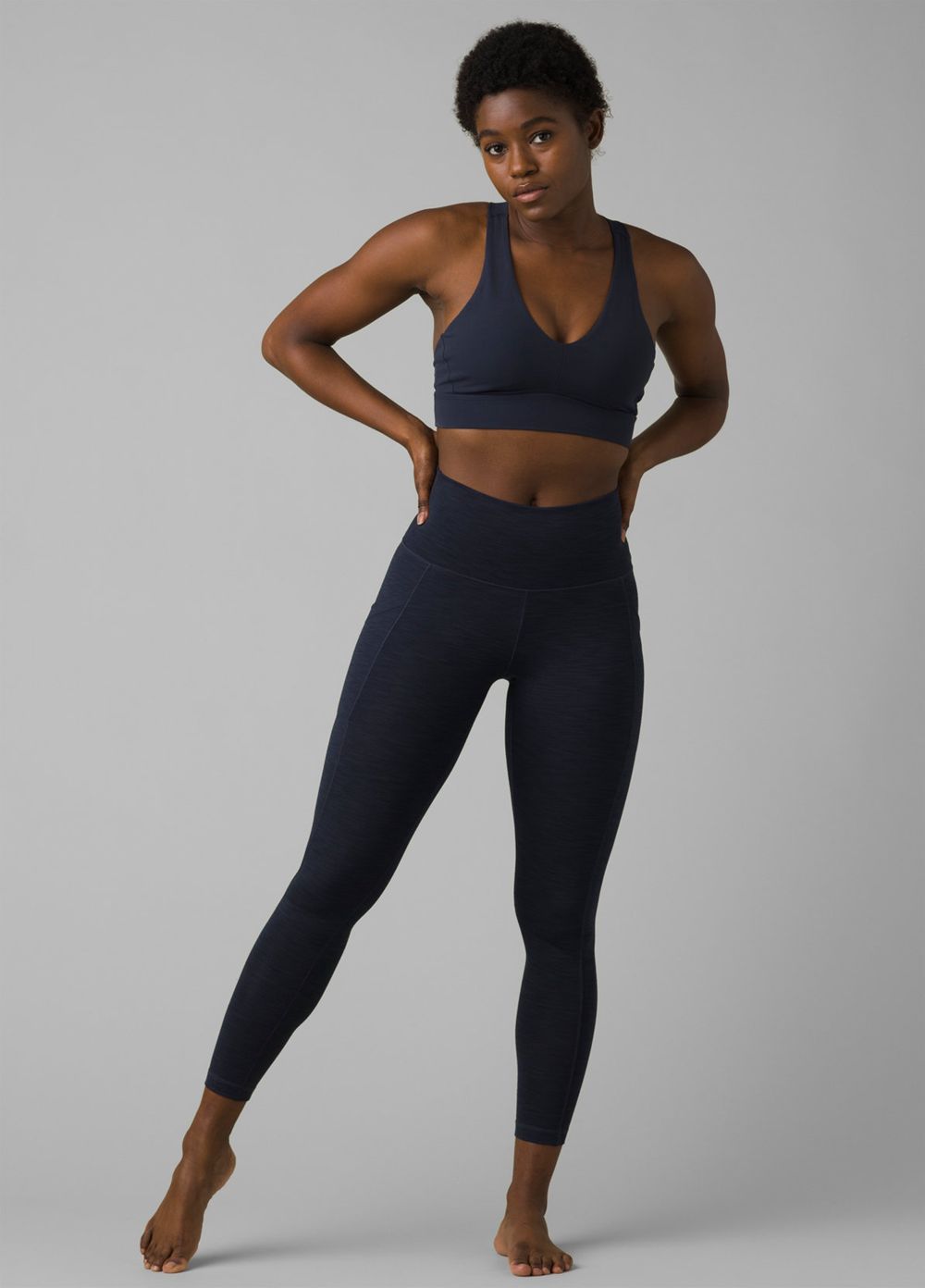 Navy Women's PrAna Becksa 7/8 Leggings | 10328-NURY