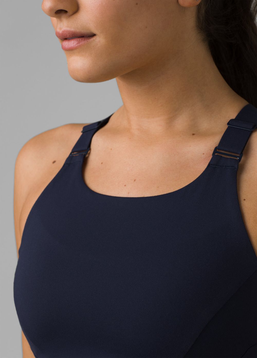 Navy Women's PrAna Everyday Support Bra | 71329-PBUS