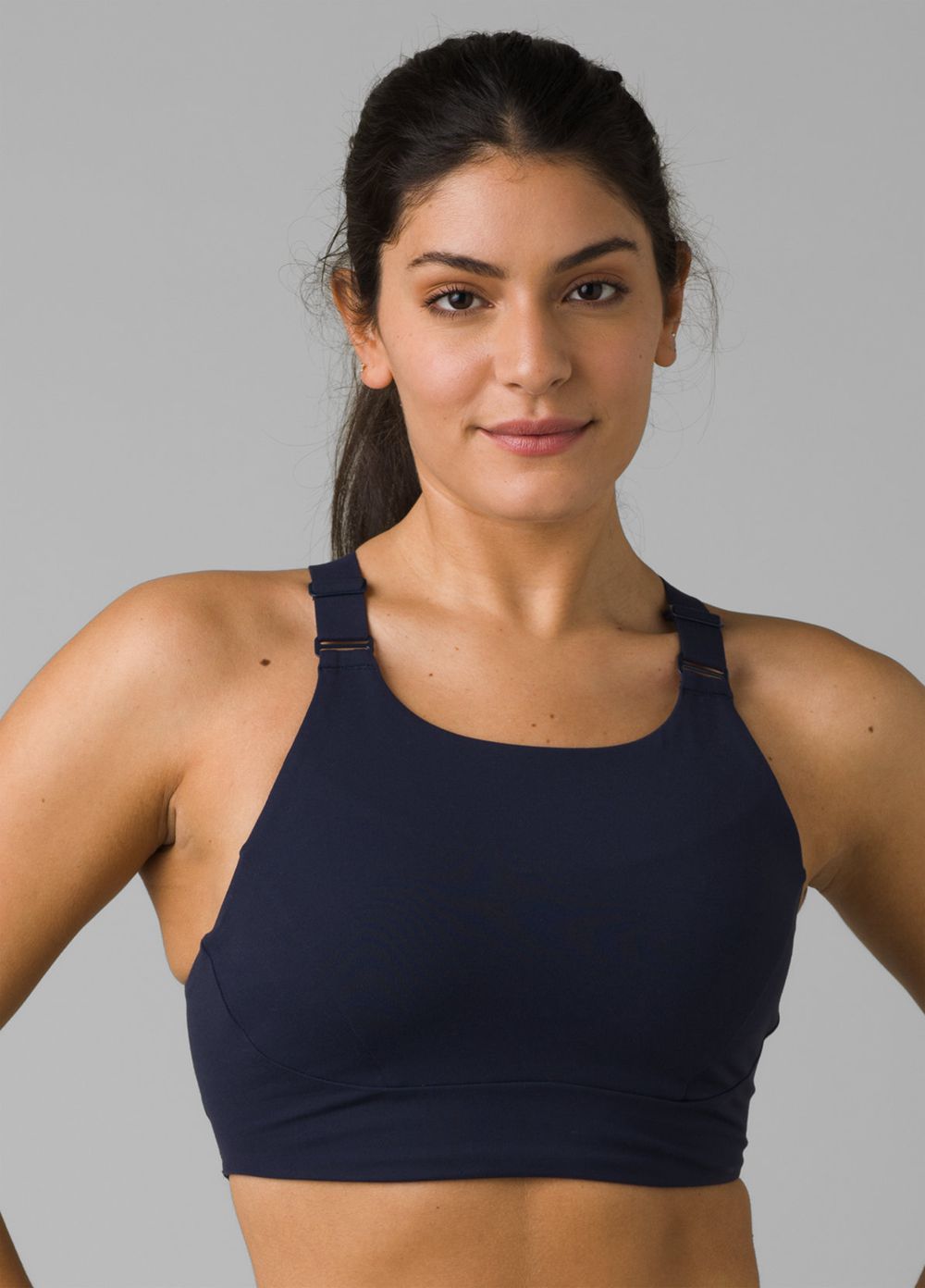 Navy Women\'s PrAna Everyday Support Bra | 71329-PBUS