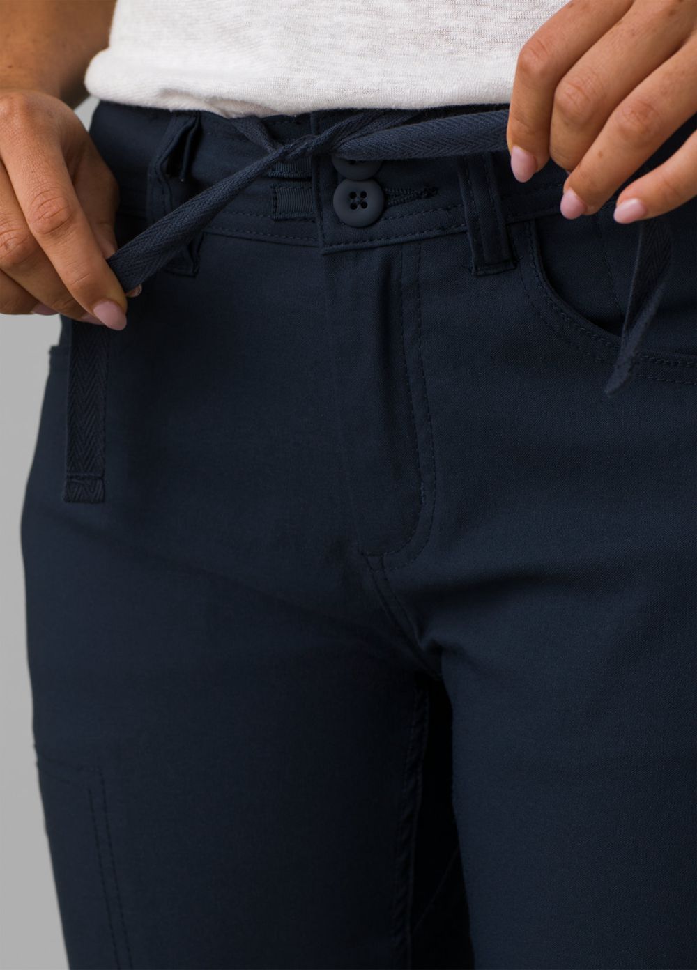 Navy Women's PrAna Halle Straight II Pants | 02513-WVUX