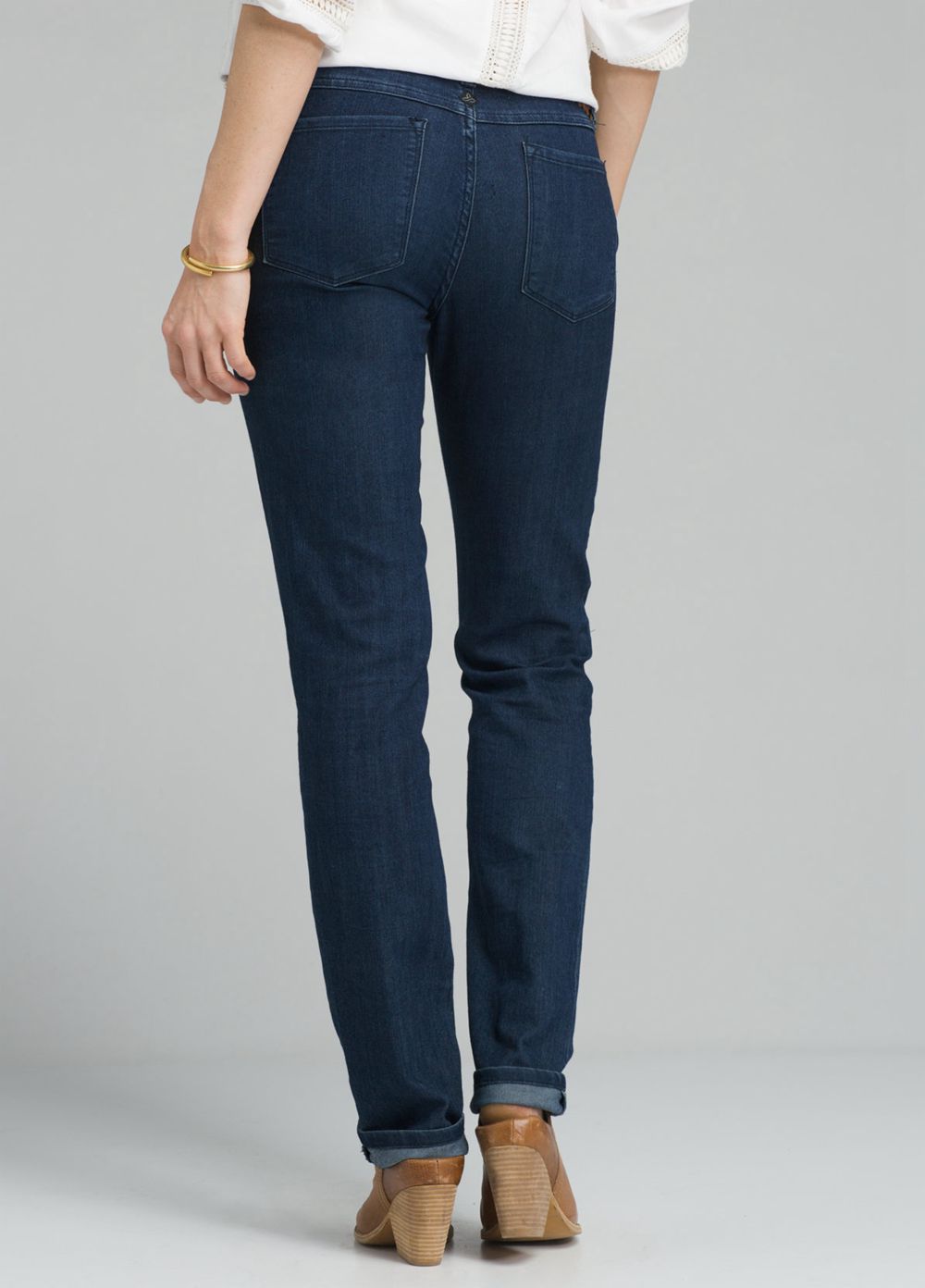 Navy Women's PrAna Kayla Jeans | 73850-ONIH