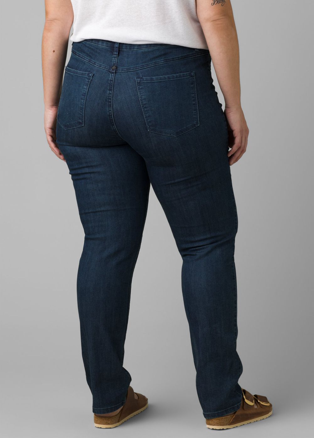 Navy Women's PrAna Kayla Plus Jeans | 46571-UGIQ