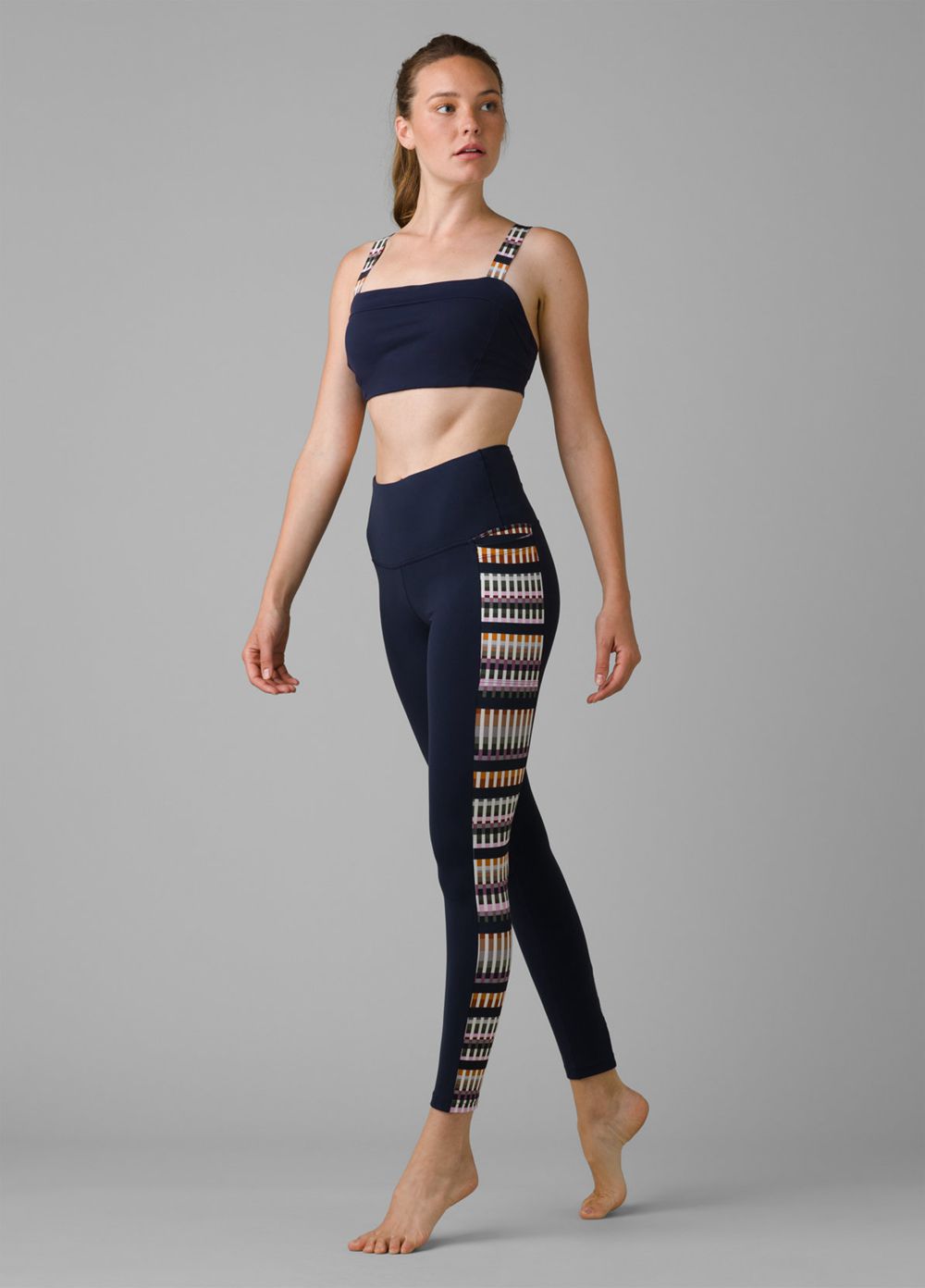 Navy Women's PrAna Laye Leggings | 52643-DLFV