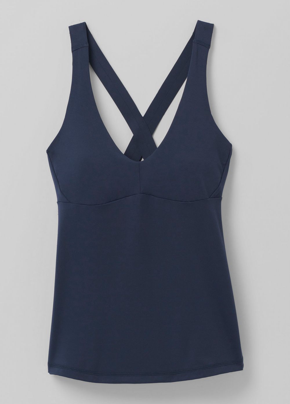 Navy Women's PrAna Layna Tank Top | 21465-YREG