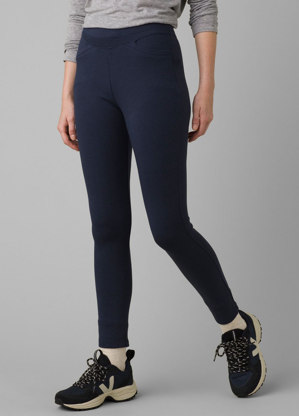 Navy Women\'s PrAna Monte Baldo Leggings | 92573-PTGU