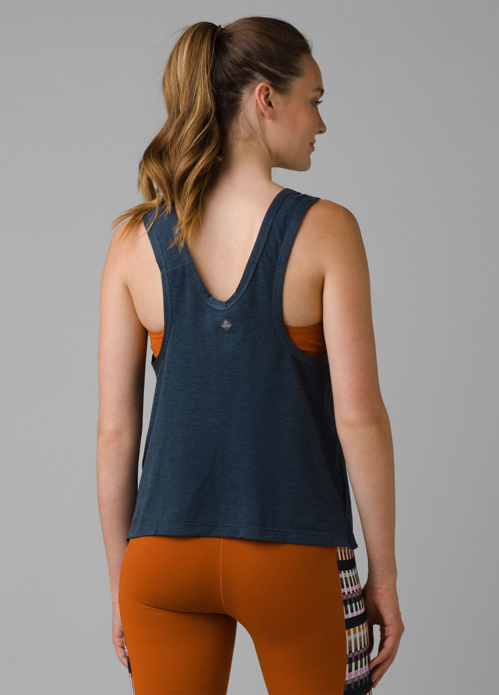 Navy Women's PrAna Moraine Tank Top | 27916-OQLK