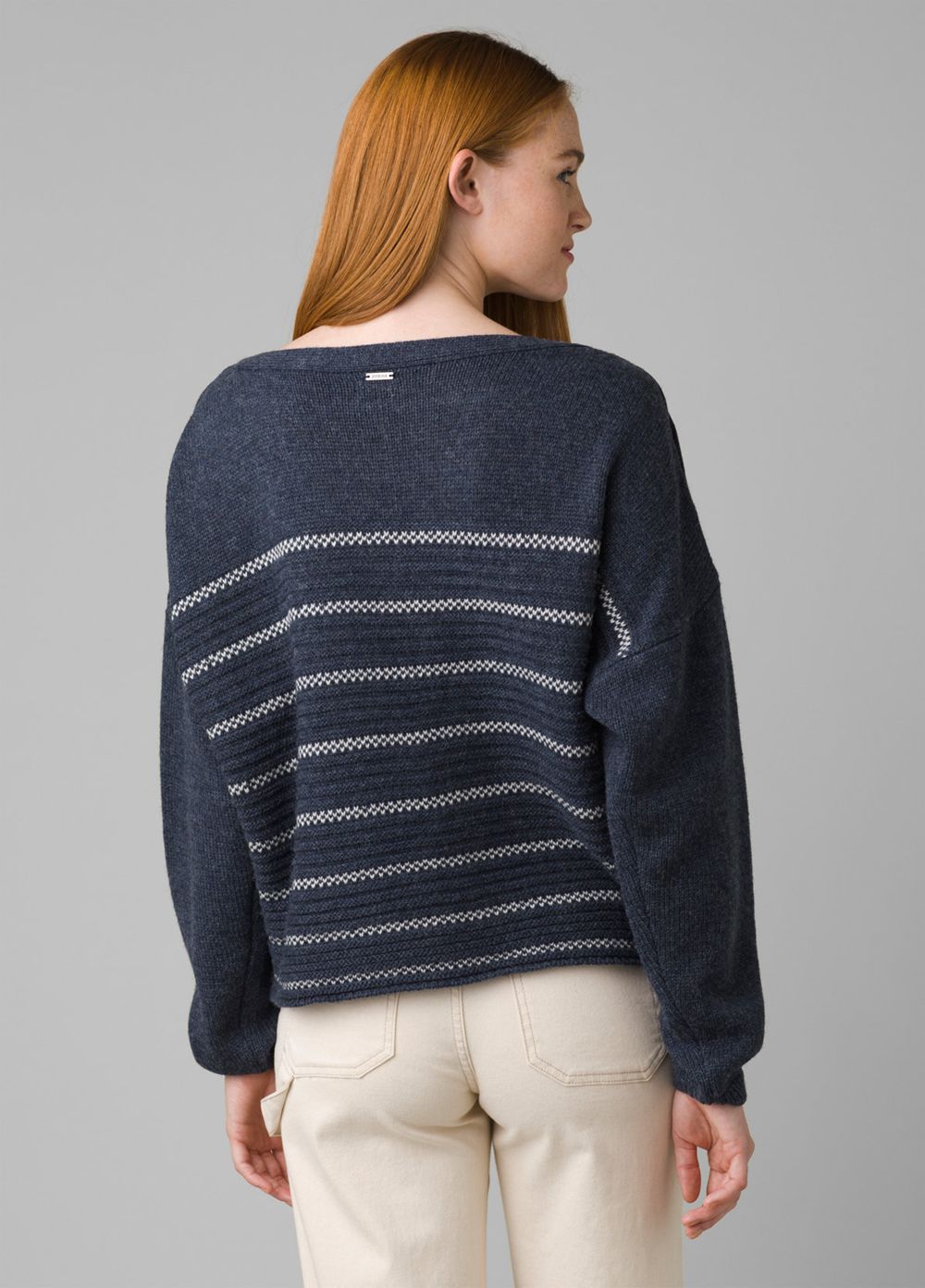 Navy Women's PrAna Phono Sweaters | 82635-AYST