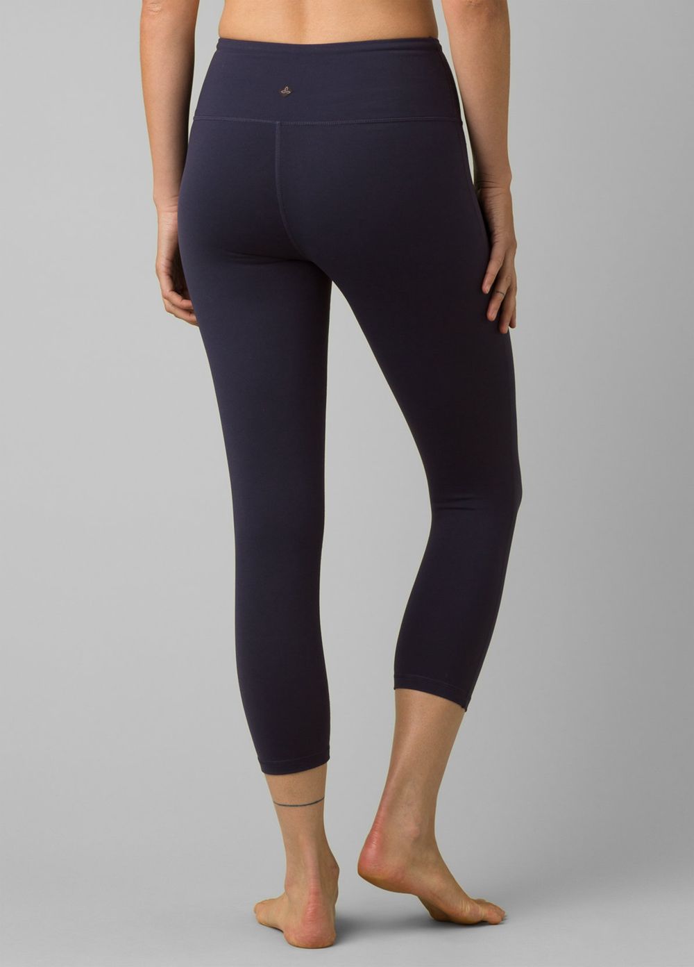 Navy Women's PrAna Transform Capri Leggings | 54819-ISKU