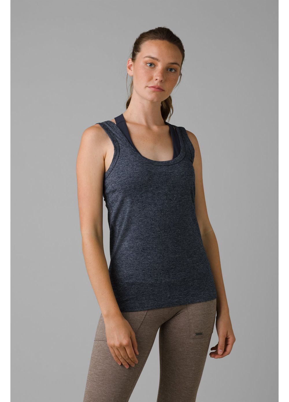 Navy Women\'s PrAna Zawn Tank Top | 70341-DAWY