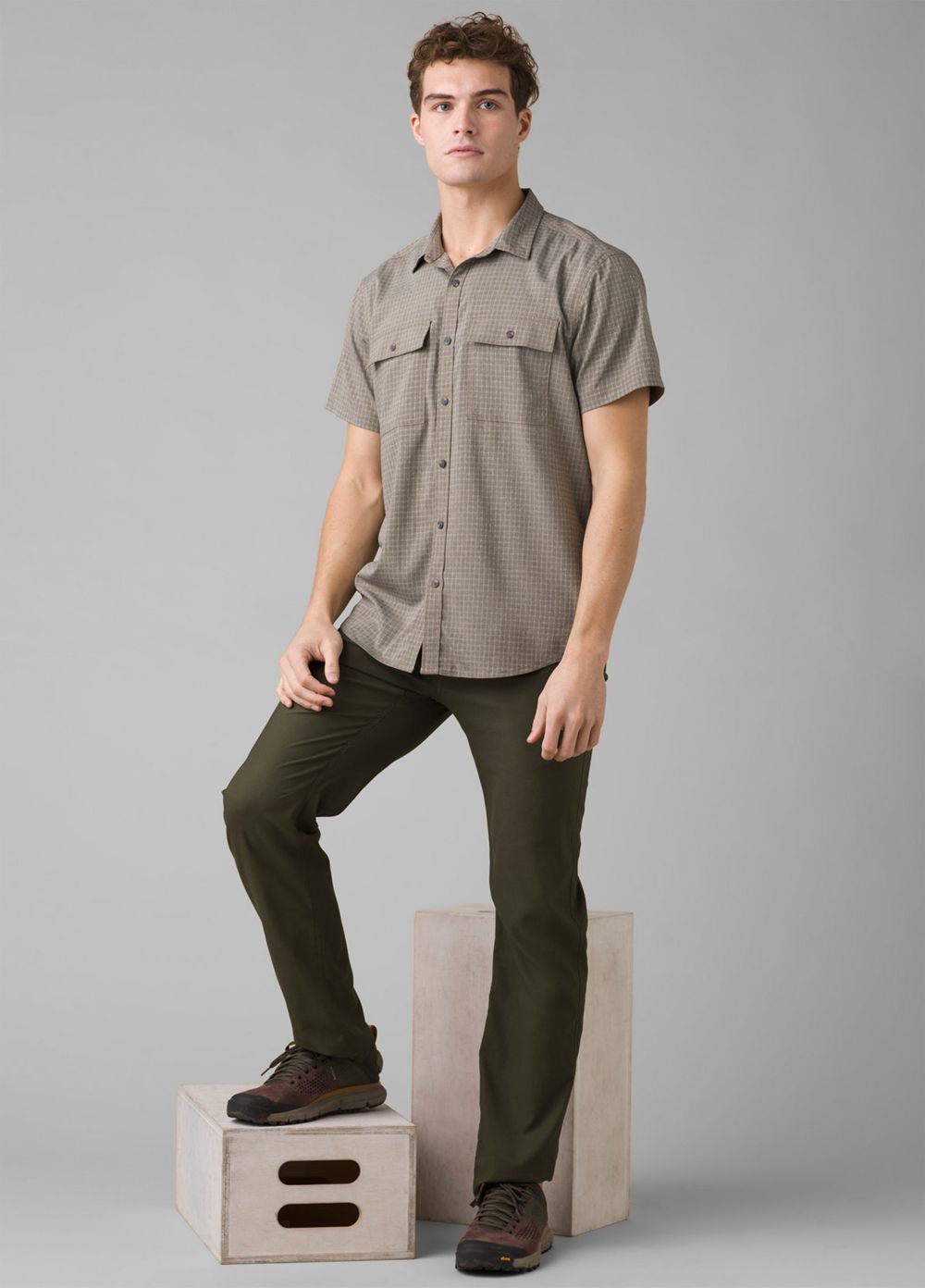 Olive Men's PrAna Alameda Pants | 16287-AYXV