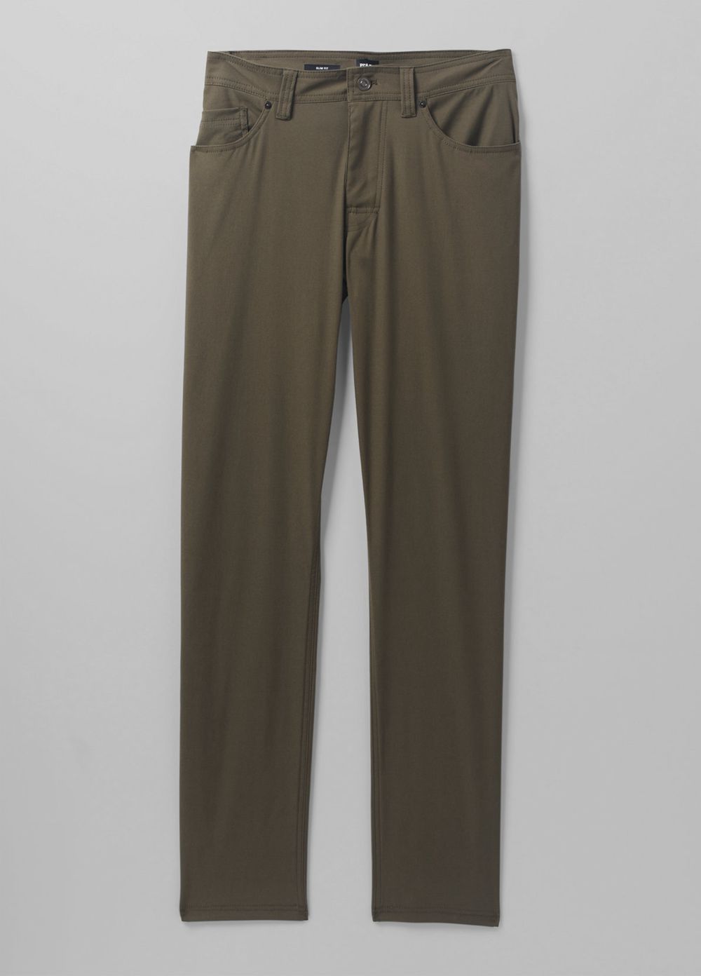 Olive Men's PrAna Brion Slim II Pants | 92840-JNRB