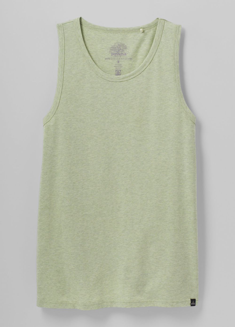 Olive Men's PrAna Cotton Tank Top | 87512-LFNG