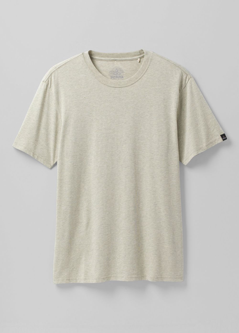 Olive Men's PrAna Crew T-Shirts | 98460-IOHM