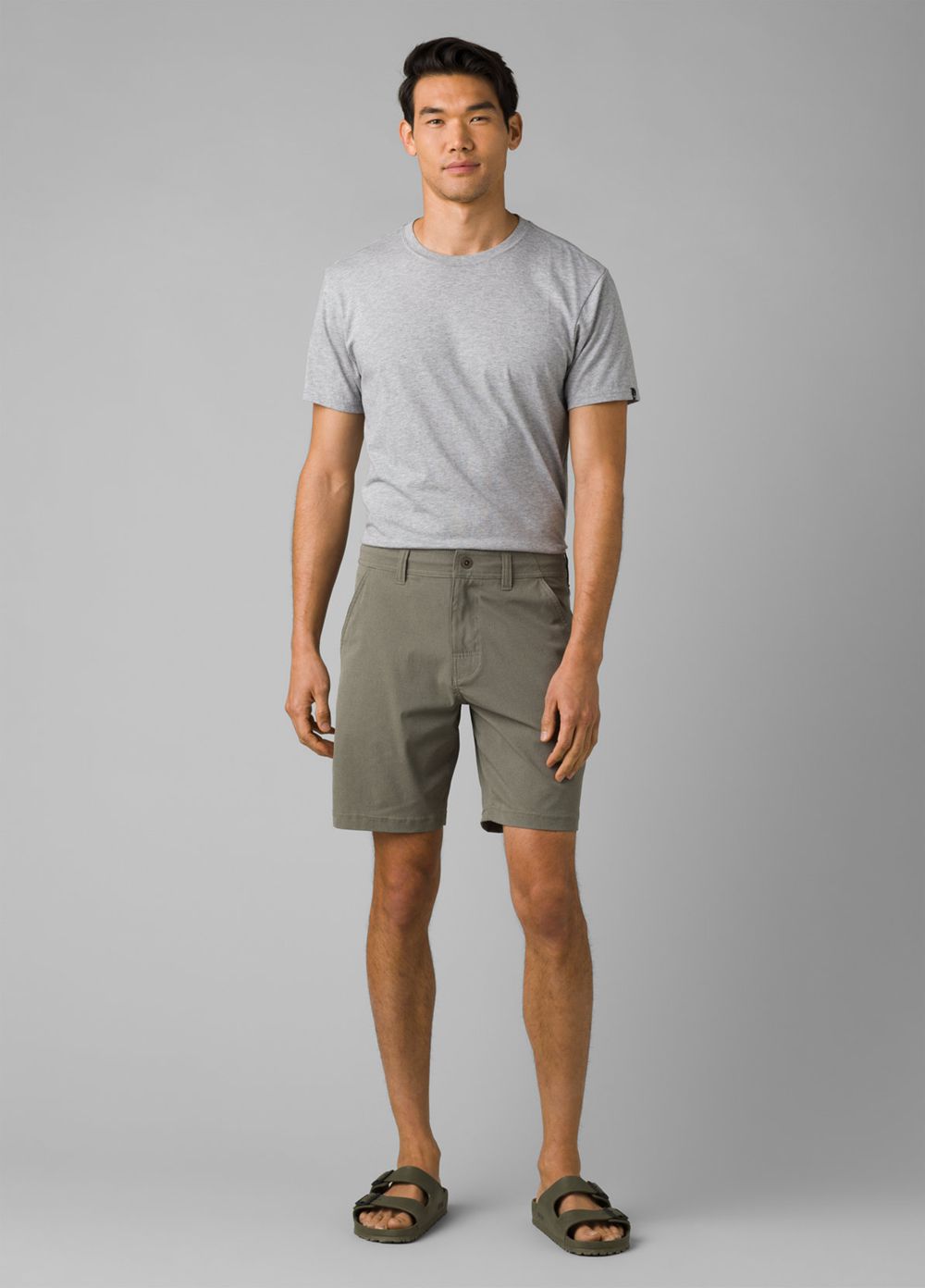 Olive Men's PrAna Hybridizer Shorts | 67943-ZDQX