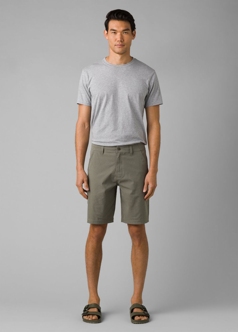 Olive Men's PrAna Hybridizer Shorts | 67943-ZDQX