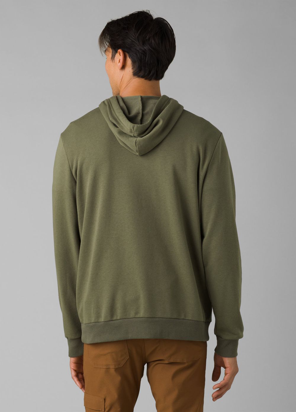 Olive Men's PrAna Journeyman Hoodie | 19465-MHUD