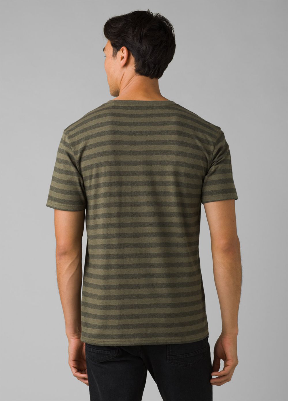 Olive Men's PrAna Roots Studio Pocket T-Shirts | 07985-PDJT