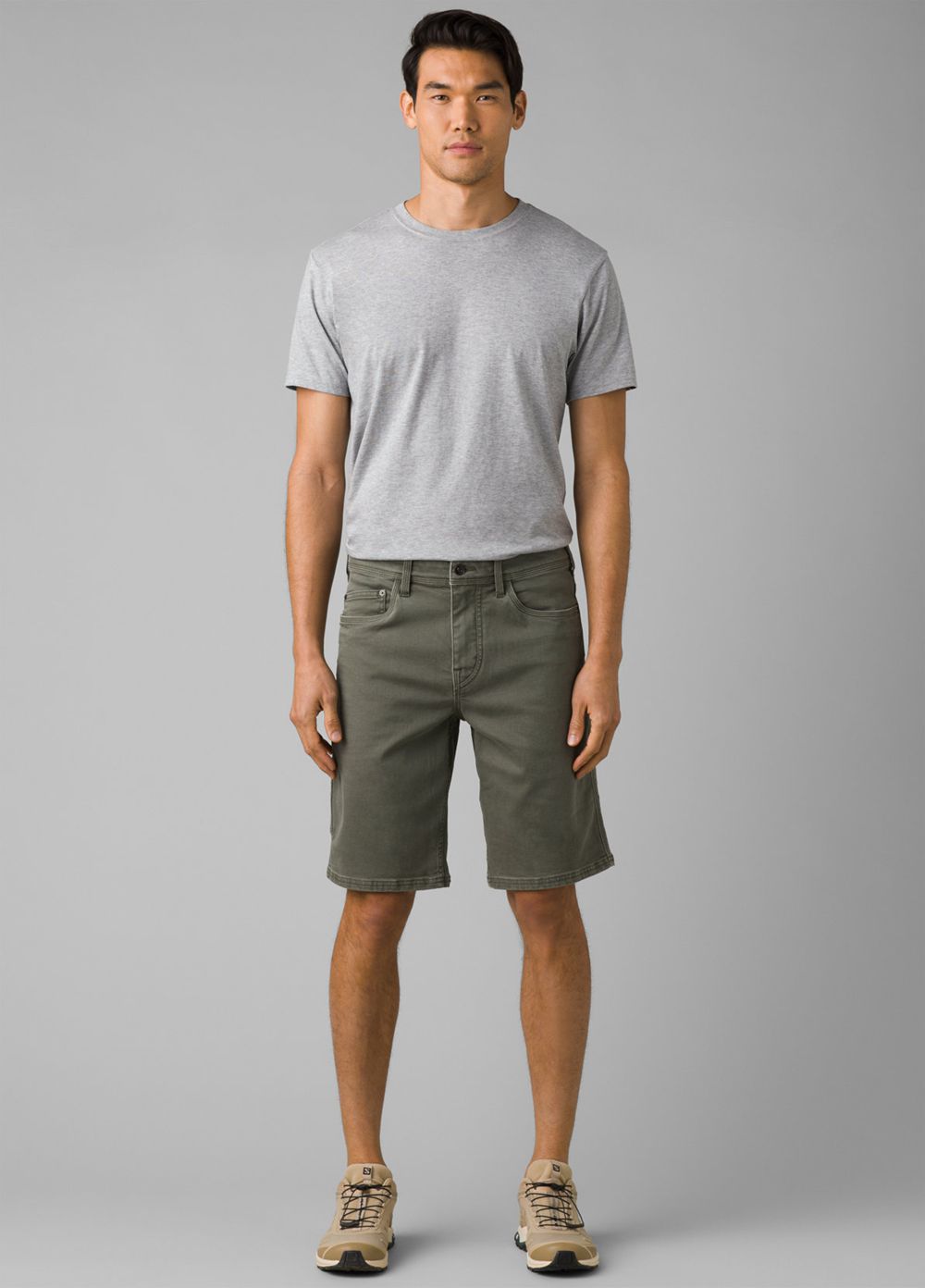 Olive Men's PrAna Station Shorts | 56937-EMLK