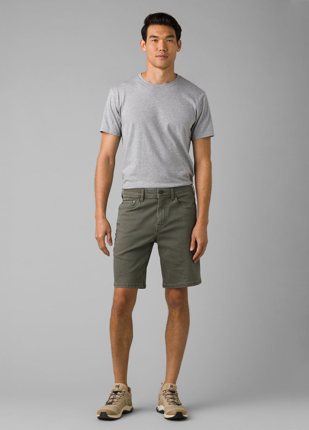 Olive Men's PrAna Station Shorts | 56937-EMLK