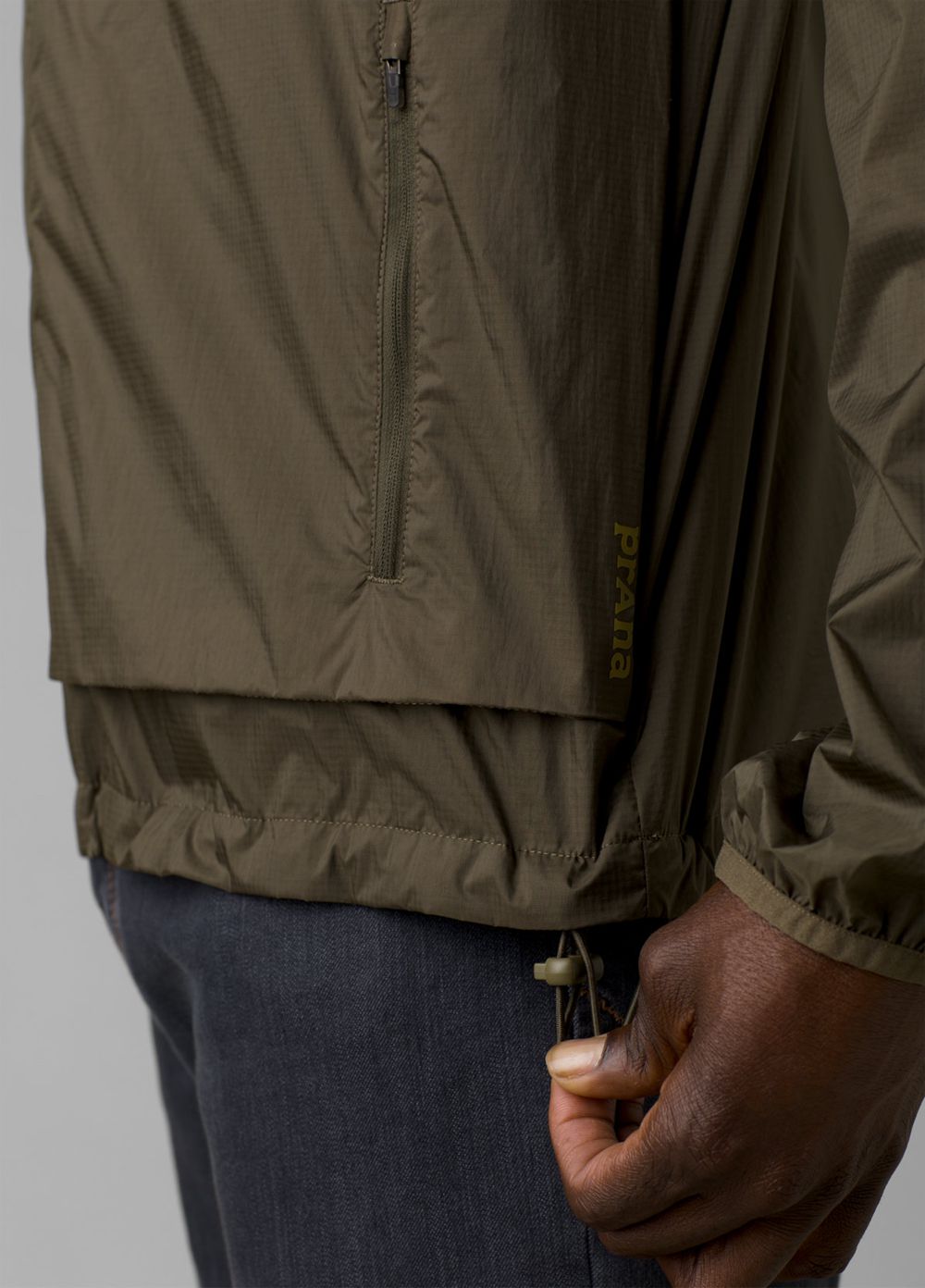 Olive Men's PrAna Transit Range Jackets | 73290-OYLB