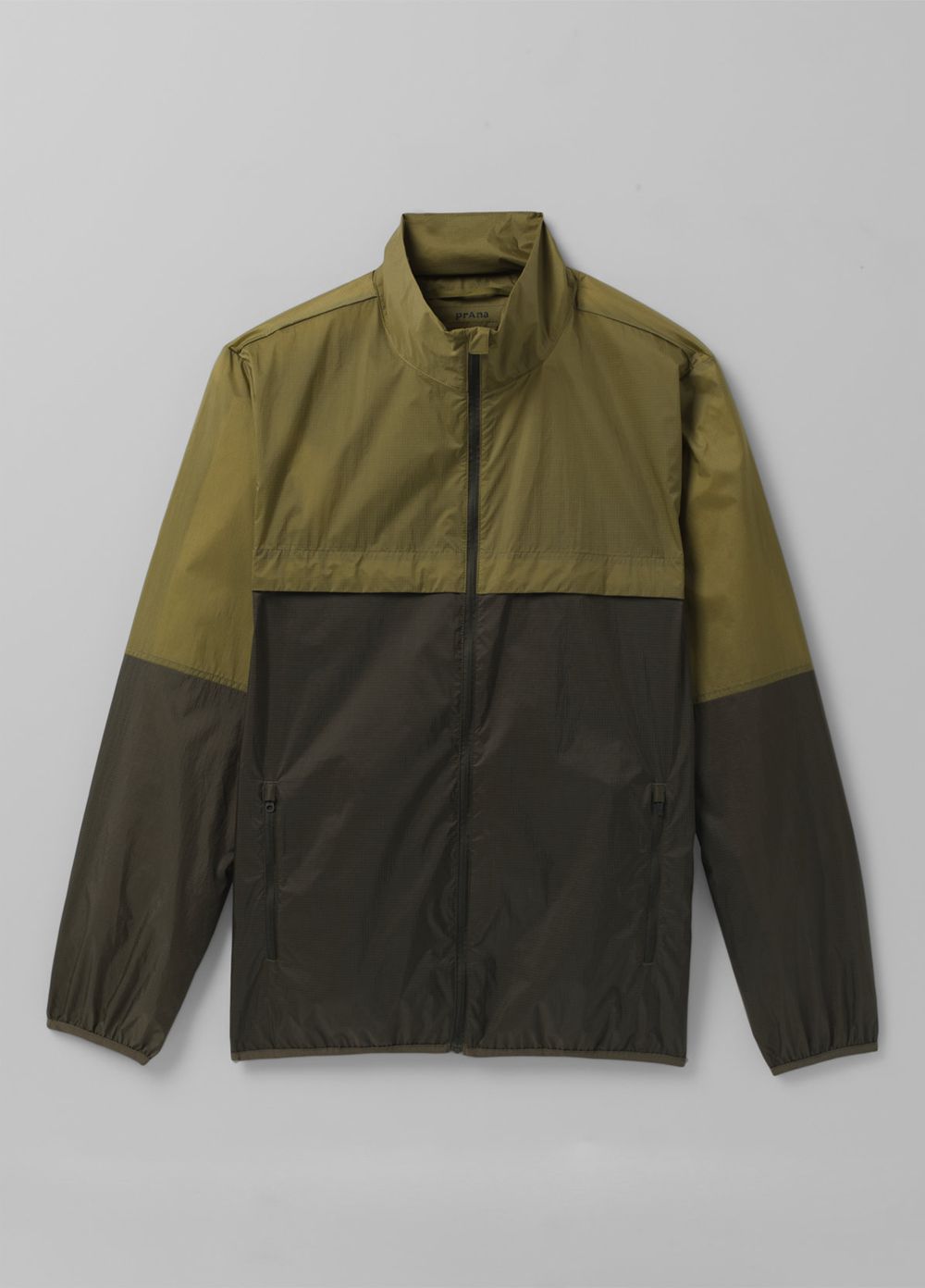 Olive Men's PrAna Transit Range Windbreaker Jackets | 83427-WZKE