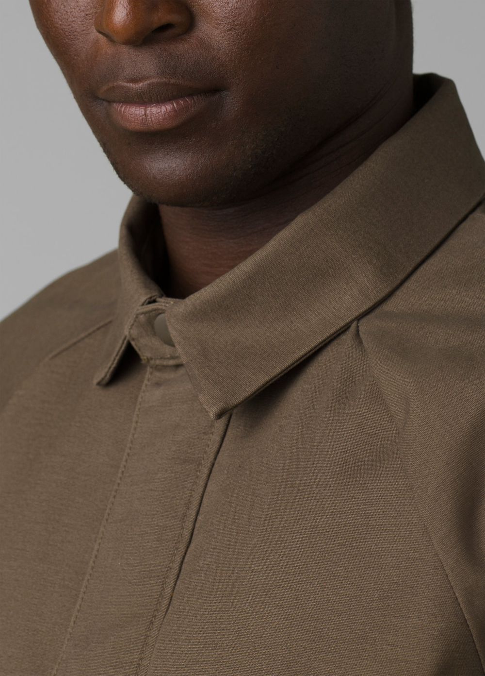 Olive Men's PrAna Upper Dash Shirt Jackets | 20469-MDTJ