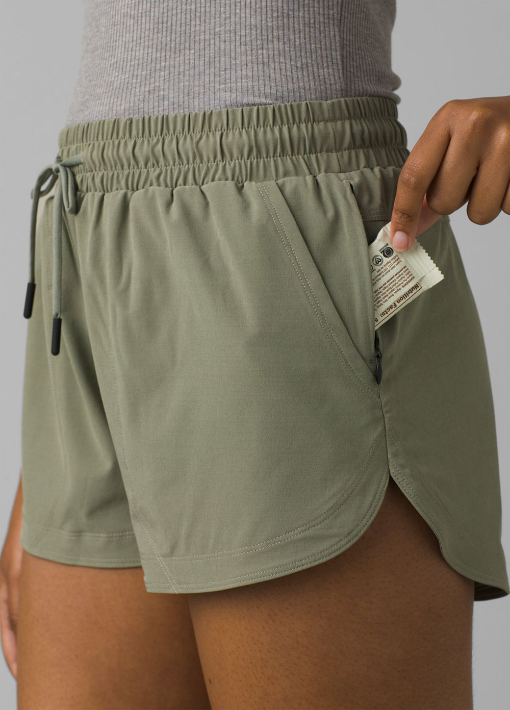 Olive Women's PrAna Caslelo Shorts | 78401-QPYE