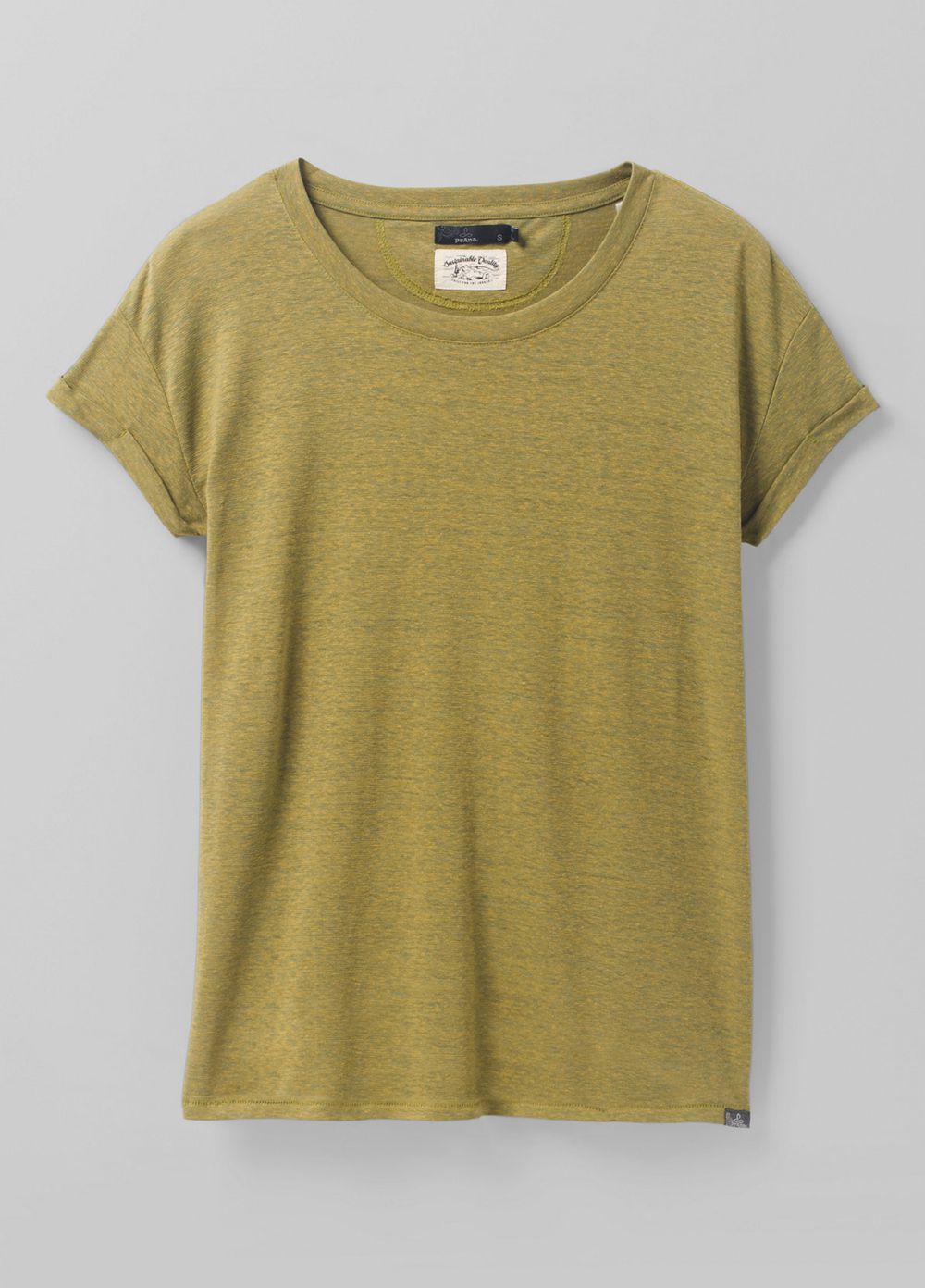 Olive Women's PrAna Cozy Up Plus T-Shirts | 72190-BLRN