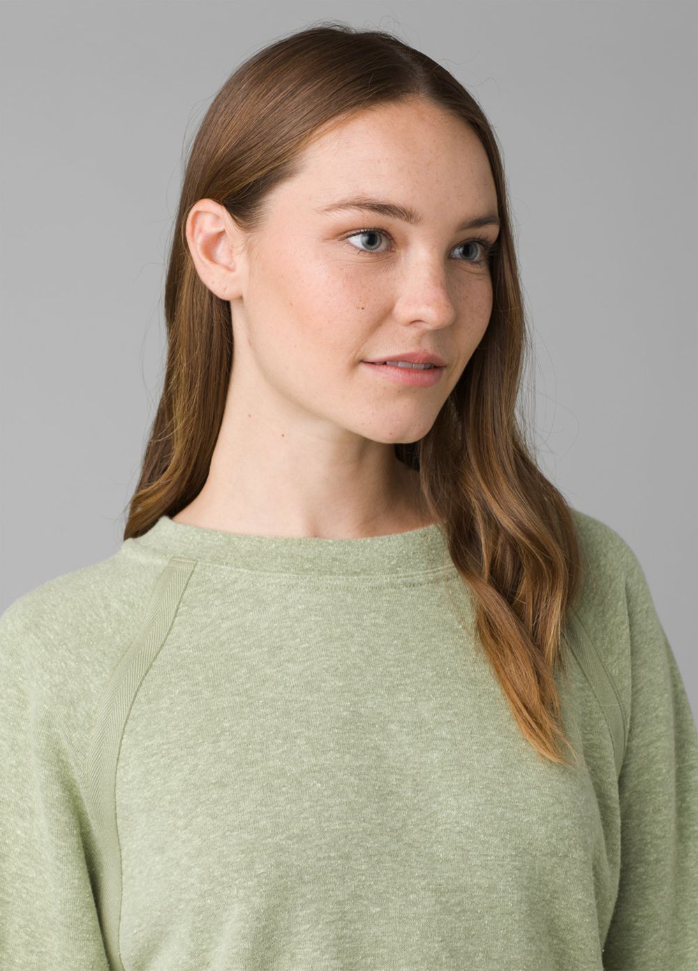 Olive Women's PrAna Cozy Up Sweatshirt | 80716-VJSM