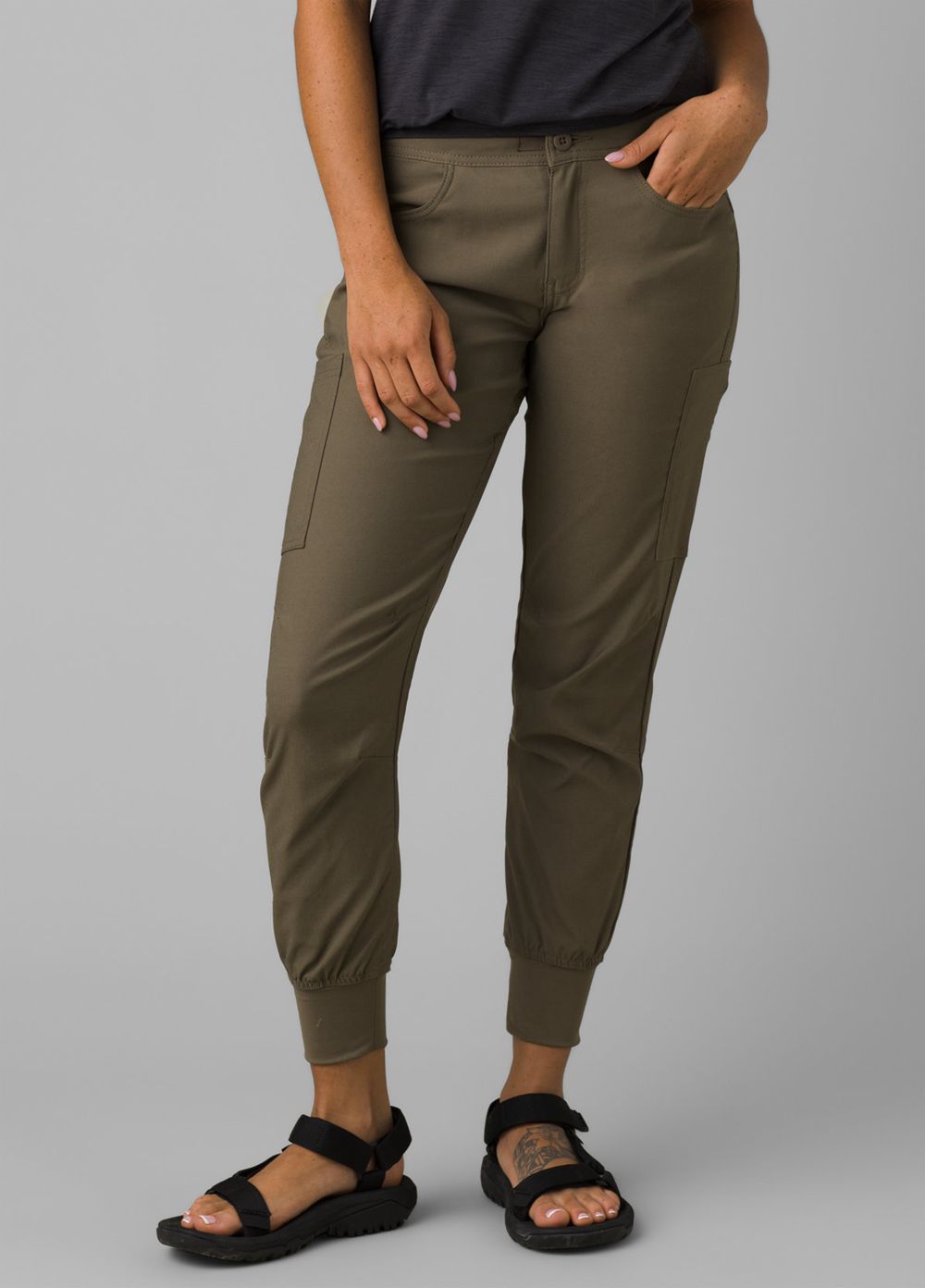 Olive Women\'s PrAna Halle Jogger II Pants | 24860-GDMP