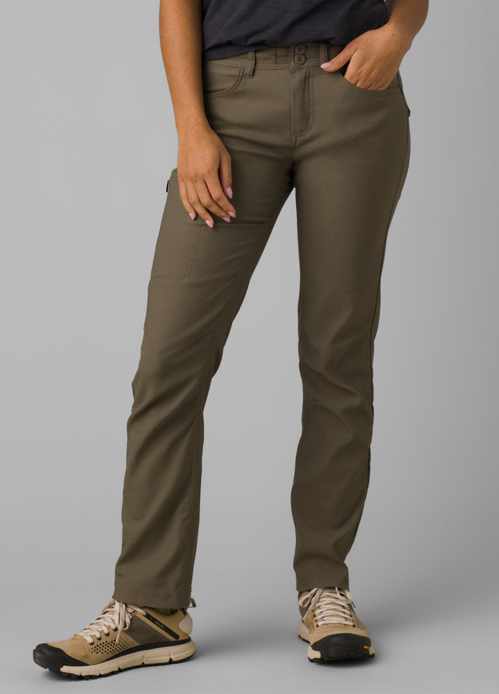 Olive Women\'s PrAna Halle Straight II Pants | 86021-IEXF