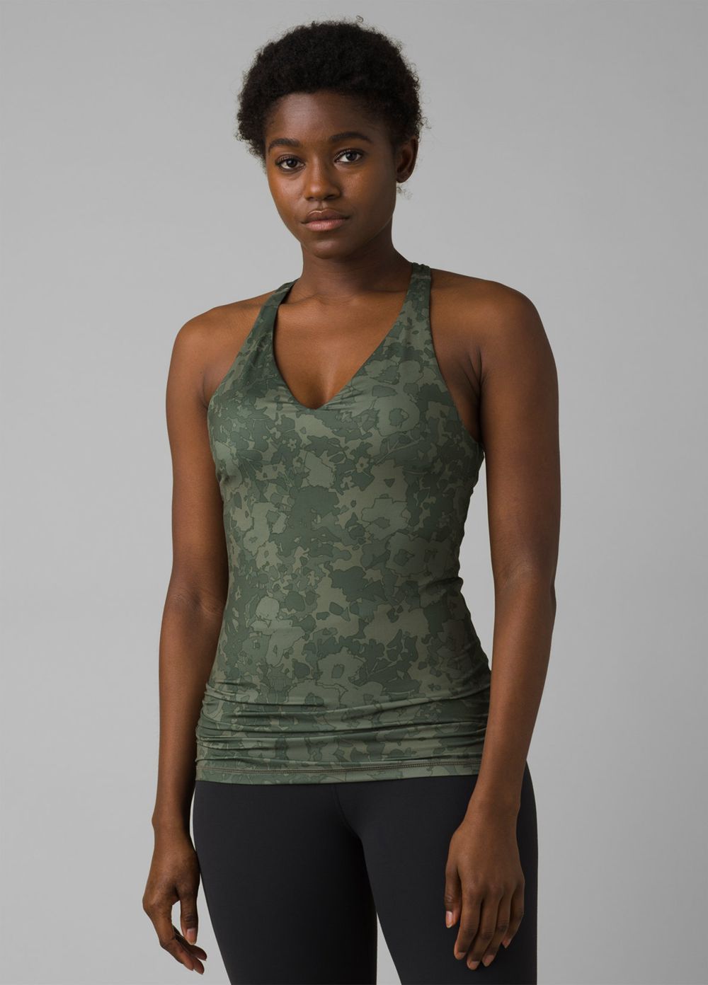 Olive Women\'s PrAna Locano Tank Top | 96157-JSZD