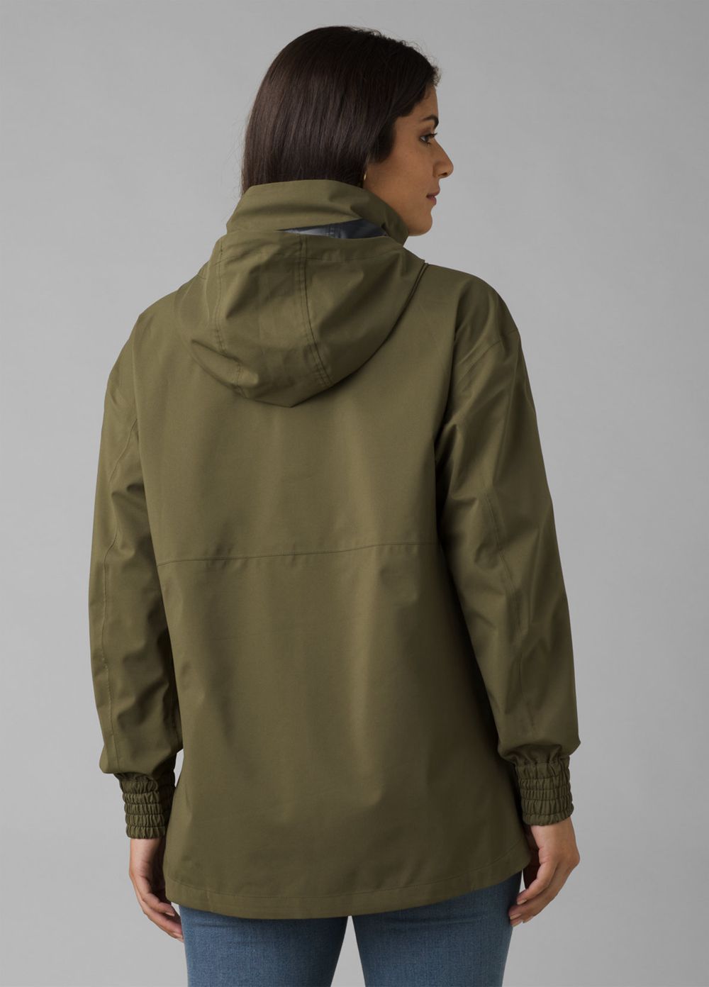 Olive Women's PrAna Othello Falls Anorak Jackets | 39475-EGTD