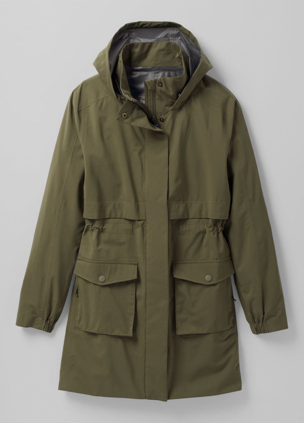 Olive Women's PrAna Othello Falls Trench Jackets | 34512-SFDP