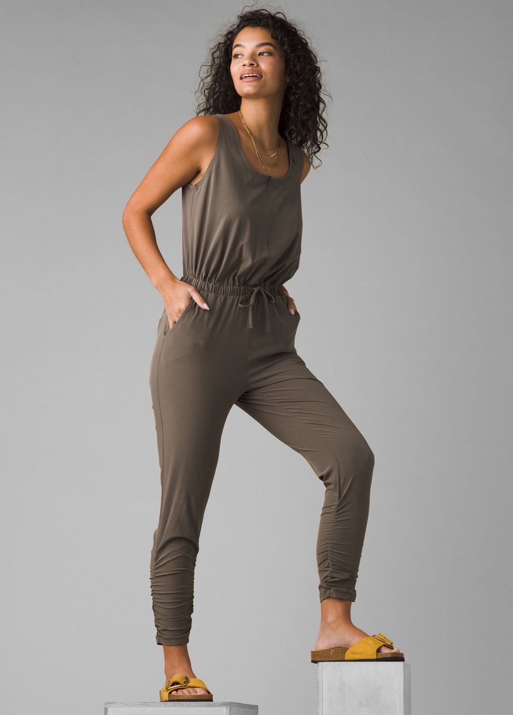 Olive Women's PrAna Railay Jumpsuits | 40283-EGDR