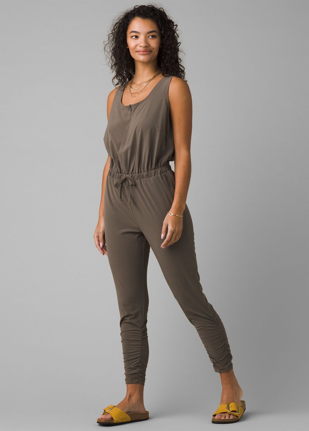 Olive Women\'s PrAna Railay Jumpsuits | 40283-EGDR