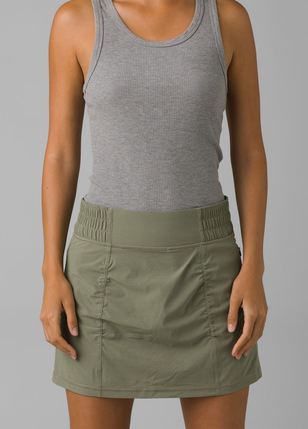 Olive Women\'s PrAna Railay Skorts | 86415-WQMA