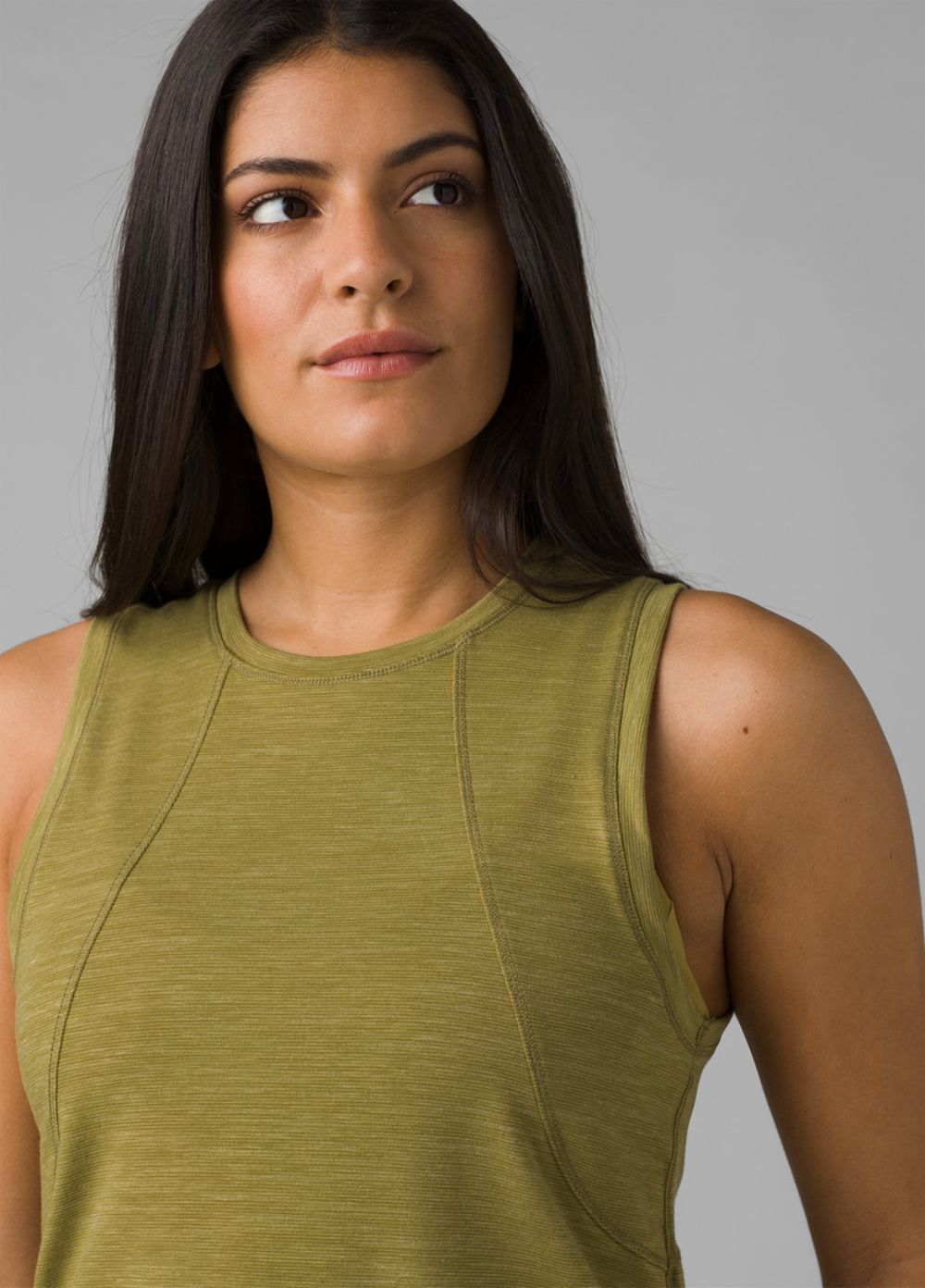 Olive Women's PrAna Sol Protect Tank Top | 42759-OHPS