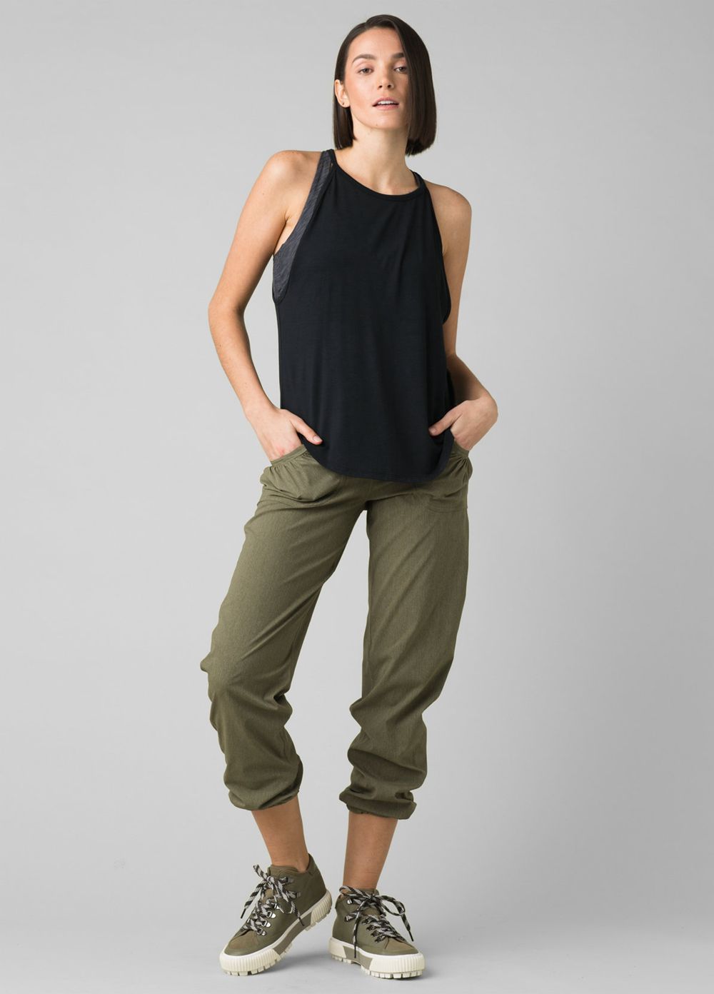 Olive Women's PrAna Summit Pants | 86245-BVMN