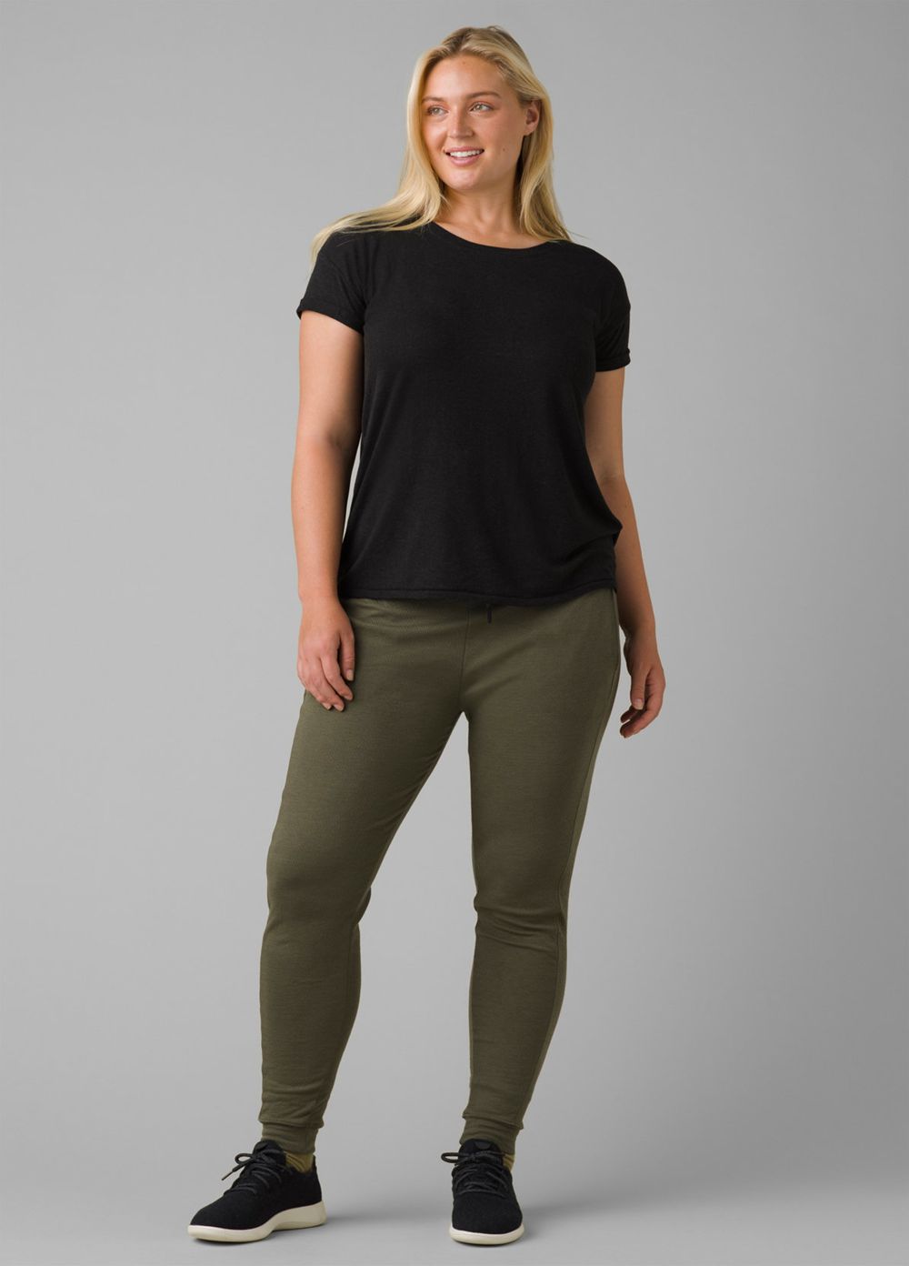 Olive Women's PrAna Sunrise Jogger Pants | 97138-EMAZ