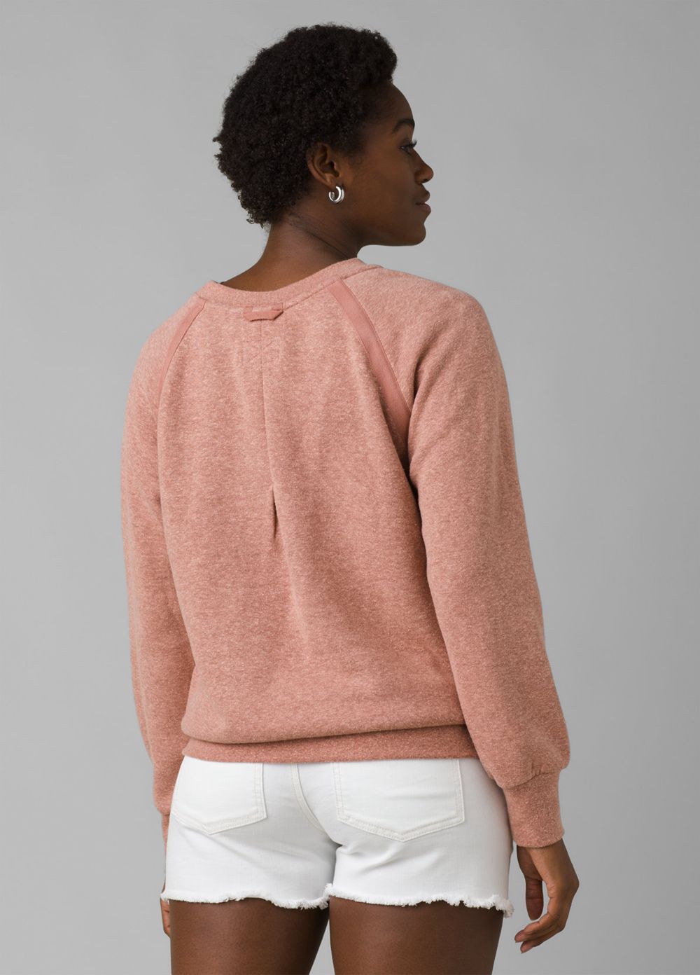 Pink Women's PrAna Cozy Up Sweatshirt | 59403-VUSD