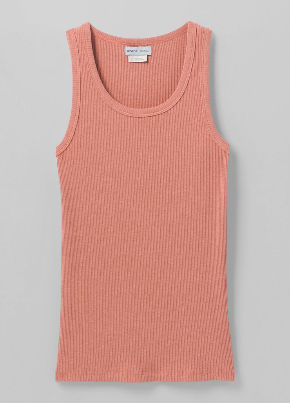 Pink Women's PrAna Foundation Rib Tank Top | 43718-PATD