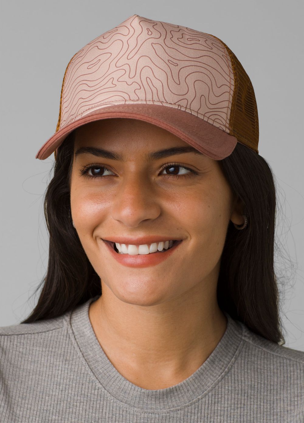 Pink Women's PrAna La Viva Trucker Hats | 79486-RFNU