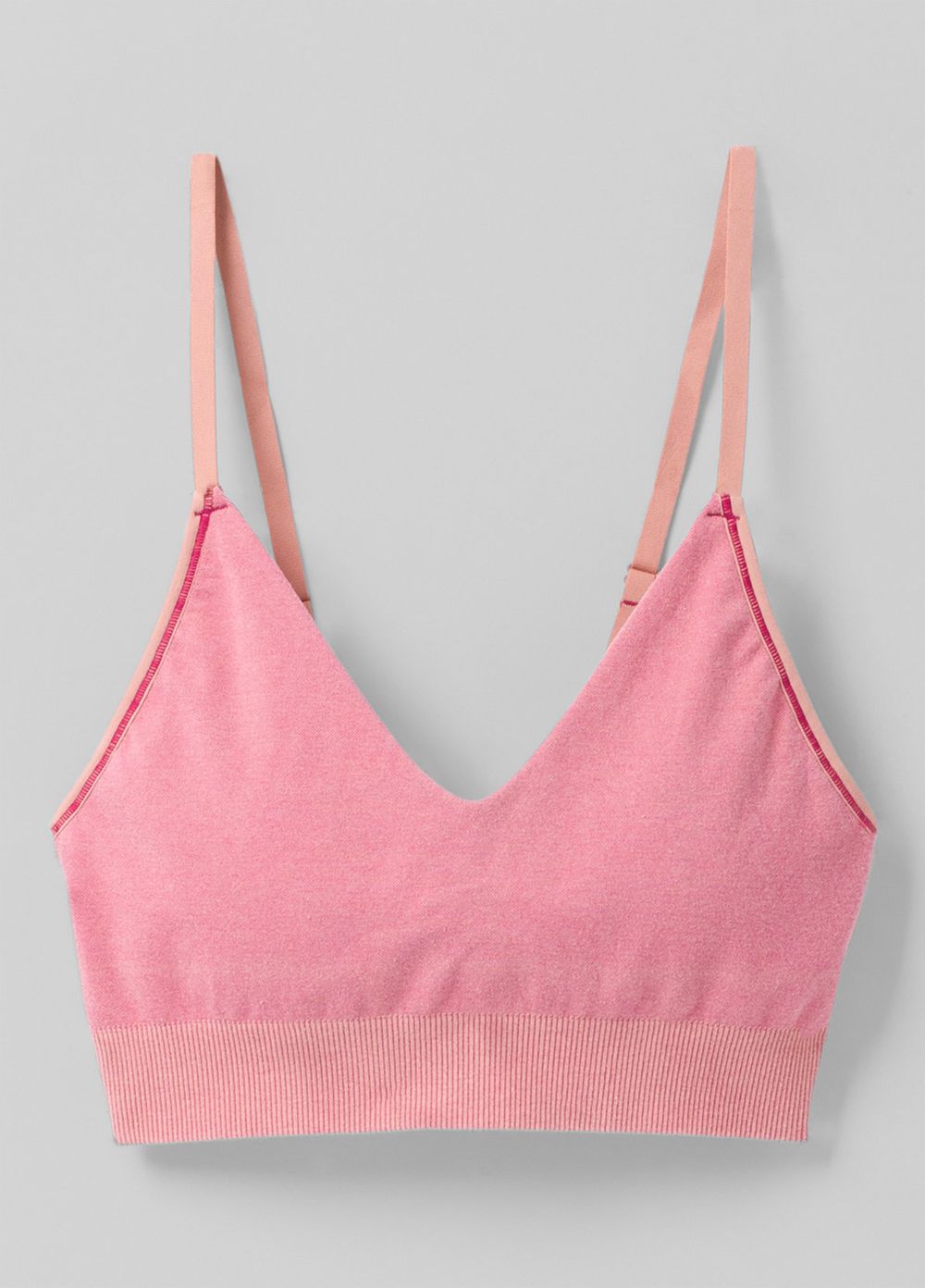 Pink Women's PrAna Sopra Seamless Bra | 07285-BPNJ