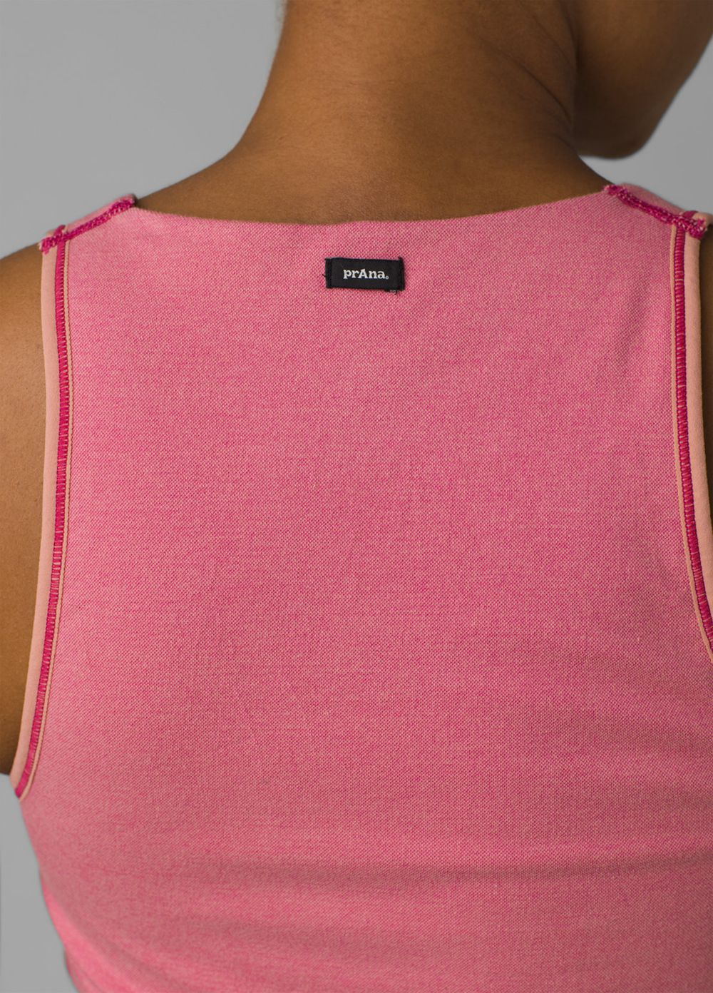 Pink Women's PrAna Sopra Seamless Crop Bra | 59067-KPHS