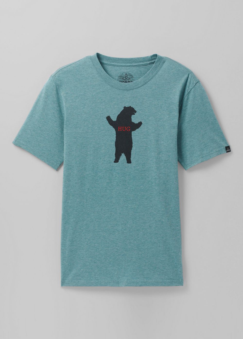 Turquoise Men's PrAna Bear Squeeze Journeyman T-Shirts | 46105-RASD