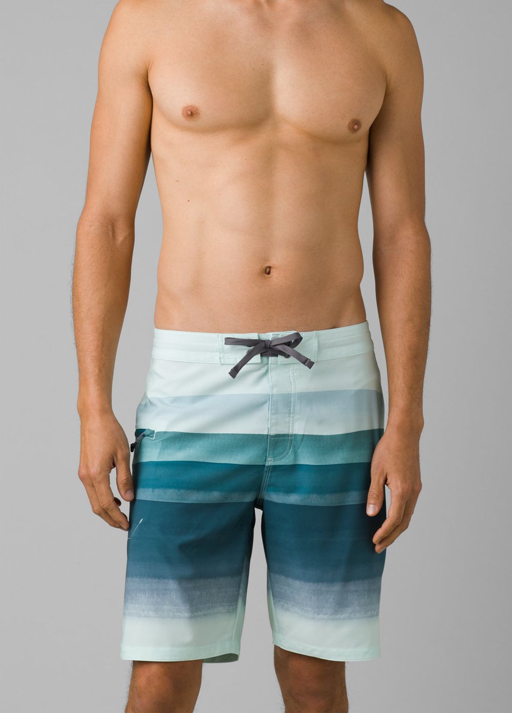 Turquoise Men\'s PrAna Fenton Boardshorts | 17264-UBVC