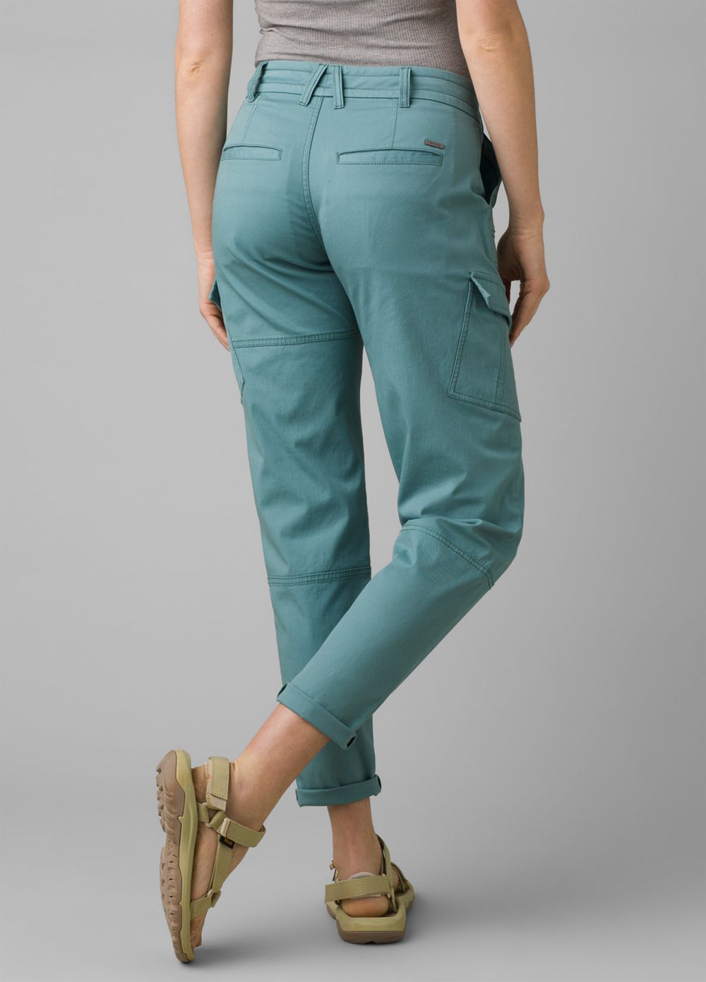 Turquoise Women's PrAna Elle Cargo Pants | 30462-XDFY