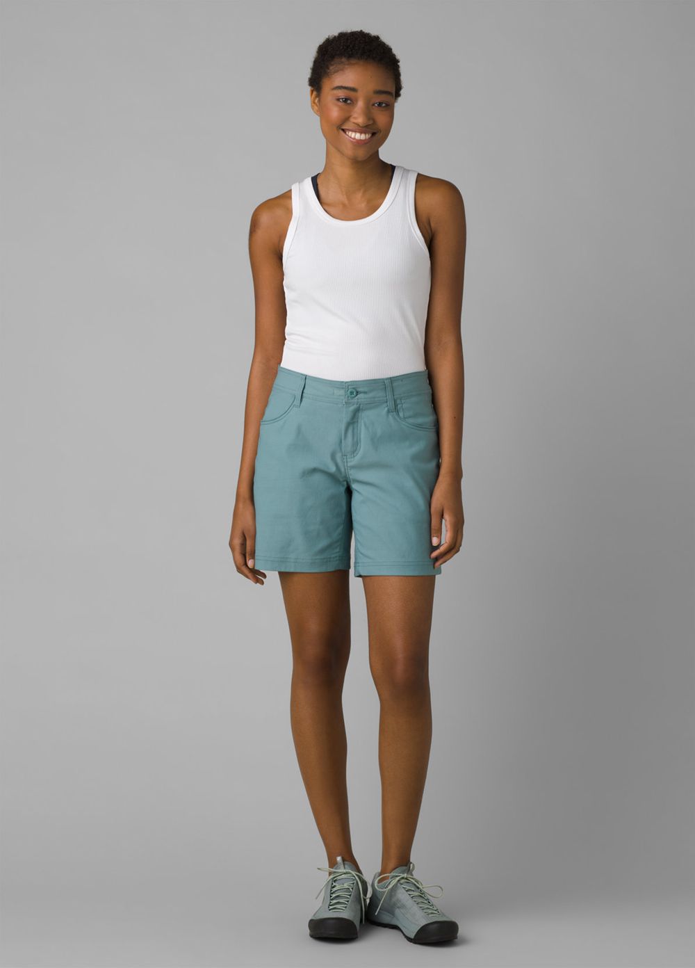 Turquoise Women's PrAna Halle II Shorts | 19783-DUEQ