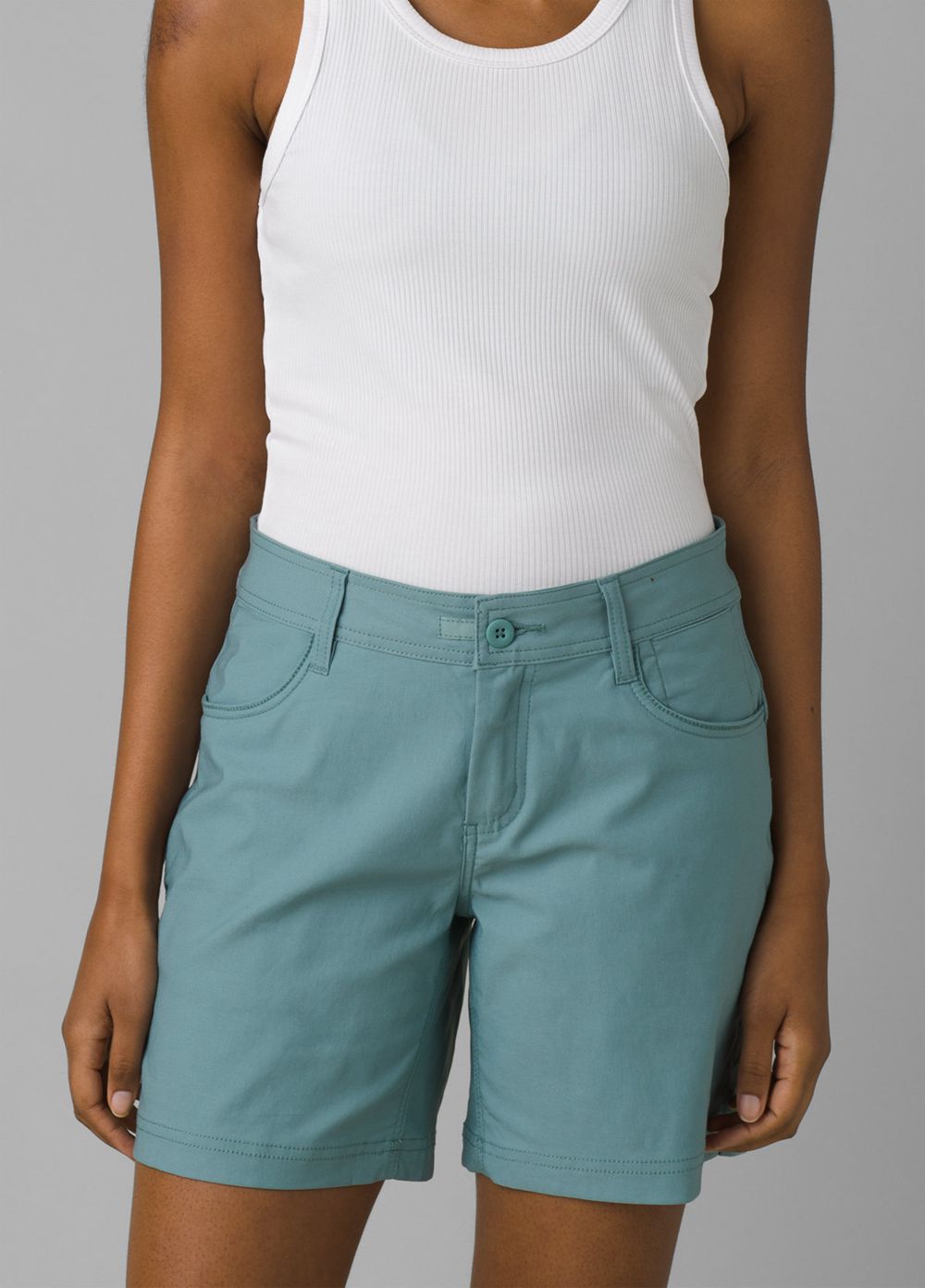 Turquoise Women's PrAna Halle II Shorts | 19783-DUEQ